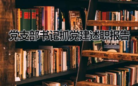 党支部书记抓党建述职报告 党支部书记抓党建述职报告2023年最新国企石油 (13篇）