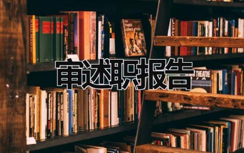 审述职报告 小学教师职称评审述职报告 (19篇）