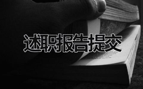 述职报告提交 述职报告应该怎么说 (16篇）