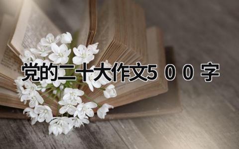 党的二十大作文500字