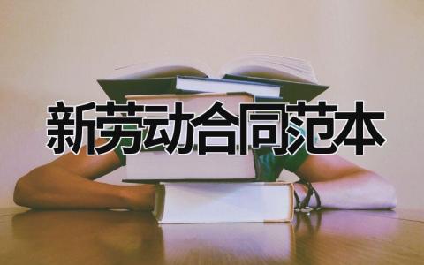 新劳动合同范本
