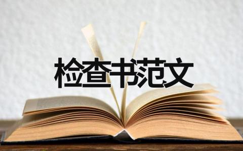 检查书范文