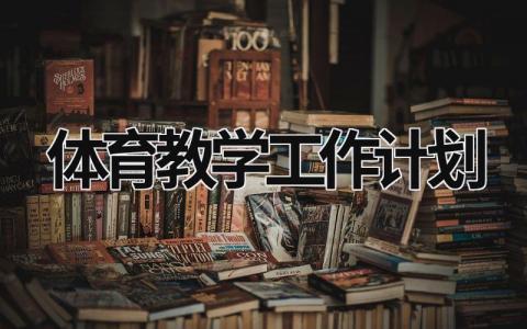 体育教学工作计划