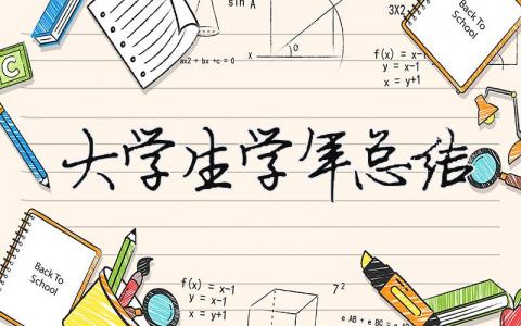 大学生学年总结 精选16篇