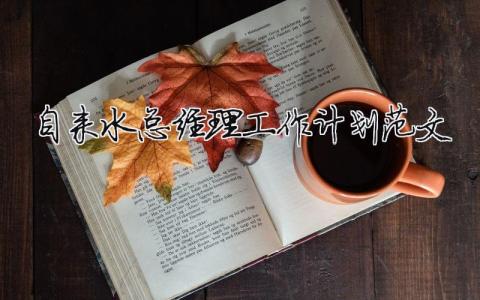 自来水总经理工作计划范文 精选15篇